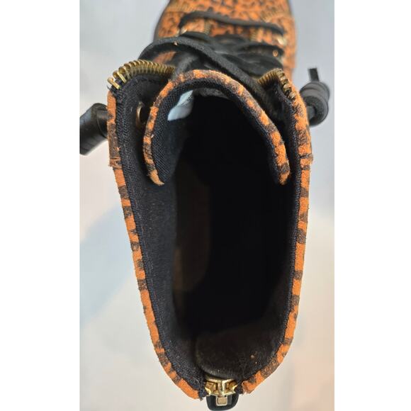 Sperry X Rebecca Minkoff Leather Leopard Print High-Top Sneakers NIB Womens 7.5 - Picture 6 of 12